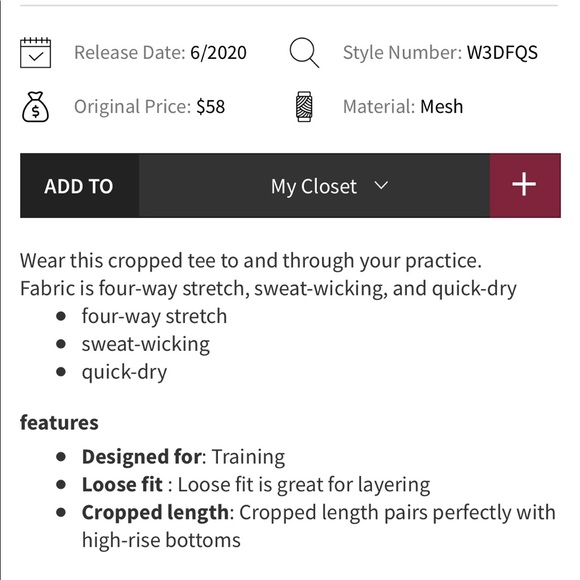 Lululemon Cates Tee *mesh 💜 - Picture 8 of 8